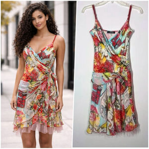 Morgan Parisian Tulle Lightweight Slip Dress XS